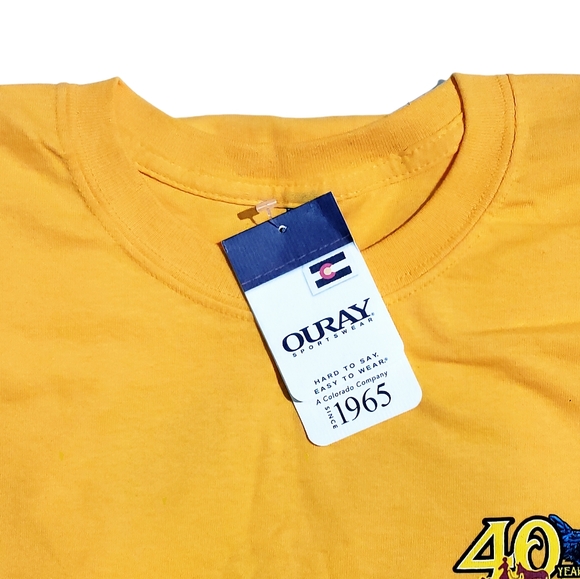 Klondike Kates Newark DE 40year Anniversary Mens Tshirt XXL Light Orange NWT - Picture 6 of 7